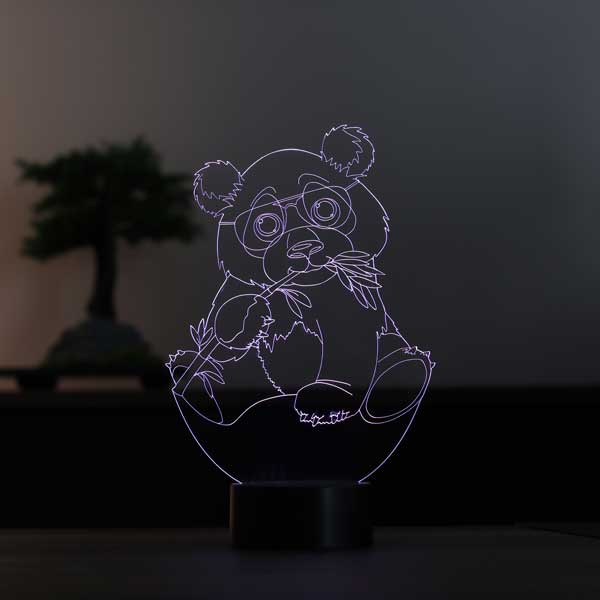 Panda Figürlü Dekoratif Hediye Led Masa Lambası | BYLAMP