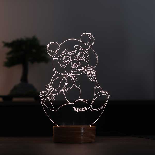 3D Panda Led Nachtlicht