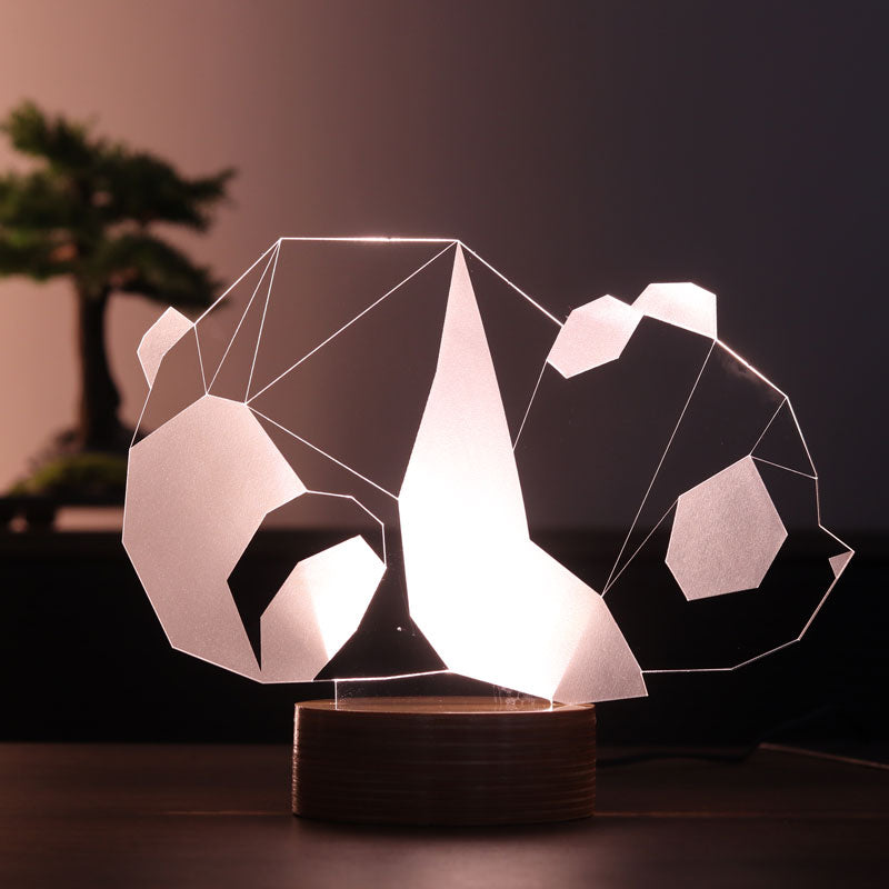 3-D Panda LED Lamp