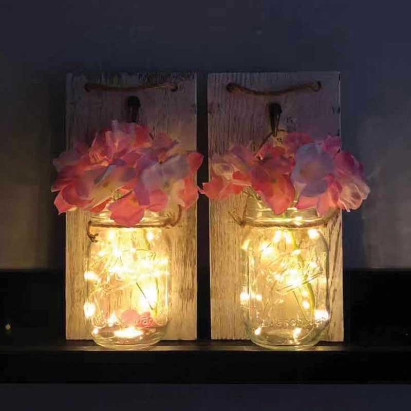 Pink-Tinted Median Floral Wall Lamp White Sconce
