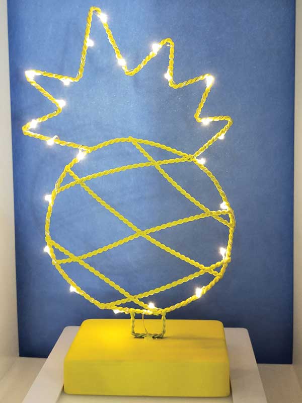 Fairy Led Metal Pineapple Table Top Décor | Bylamp