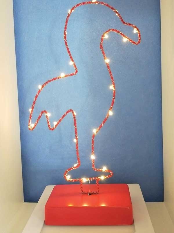 Fairy Led Metal Flamingo Table Top Decor