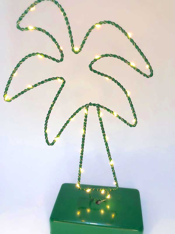Fairy LED Metal Palm Table Top Decor