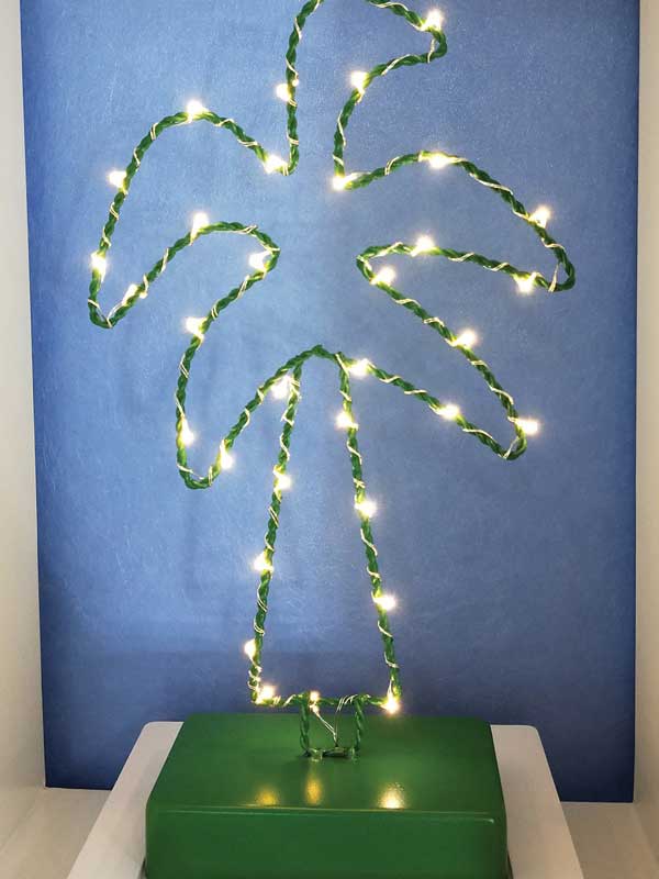 Fairy LED Metal Palm Table Top Decor