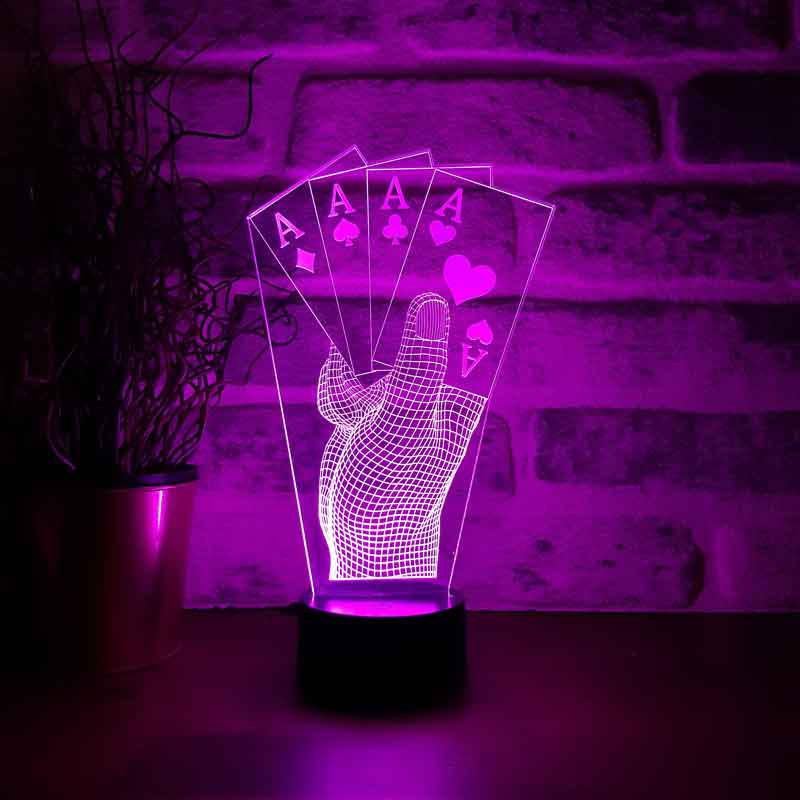 Poker LED Table Lamp Design