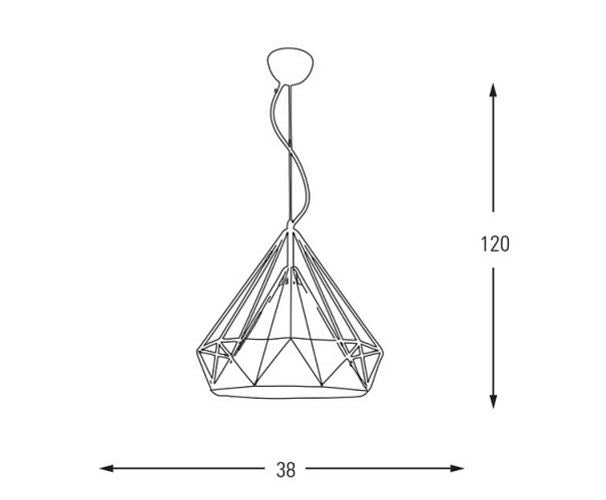 Prism metal stalagmites white