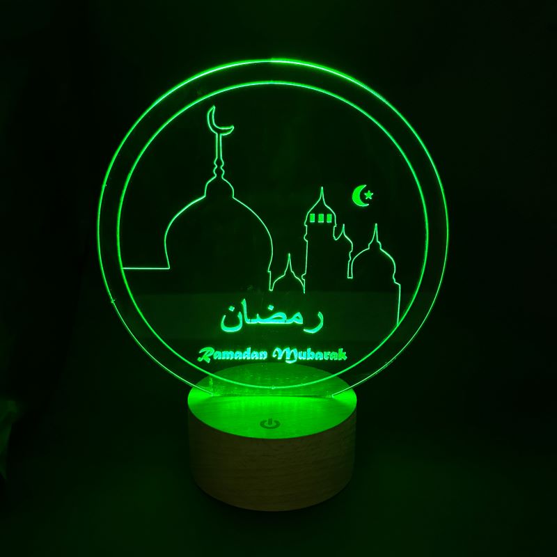 Ramadan Mubarak lideró lámpara de mesa