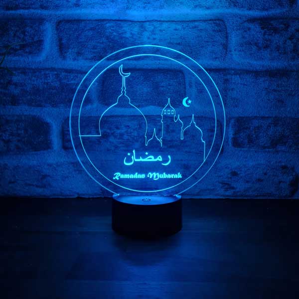 Ramadan Mubarak Figürlü Dekoratif Hediye Led Masa Lambası | BYLAMP