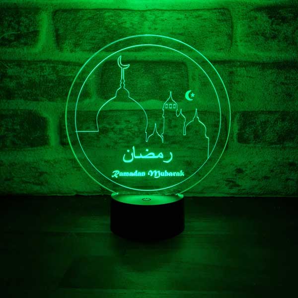 Ramadan Mubarak Figürlü Dekoratif Hediye Led Masa Lambası | BYLAMP