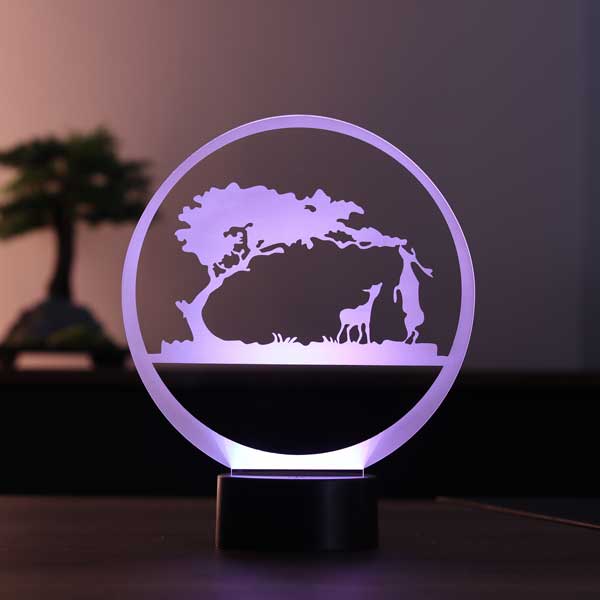 3D Safari LED Night Light