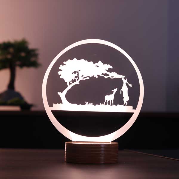 3D Safari LED Night Light