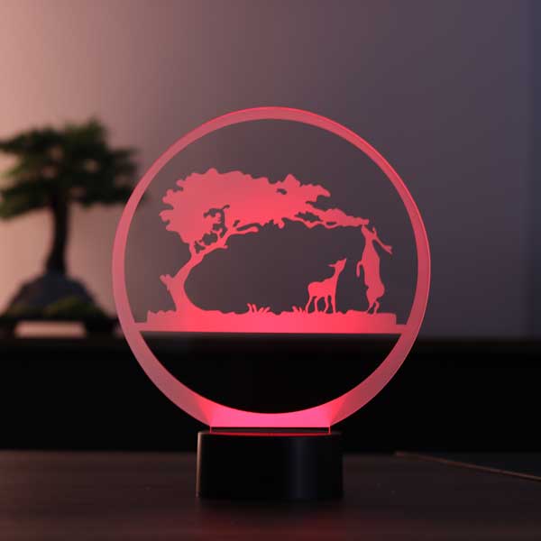 3D Safari LED Night Light