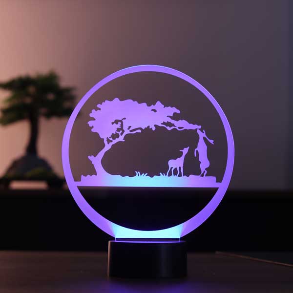 3D-Safari-LED-Nachtlicht