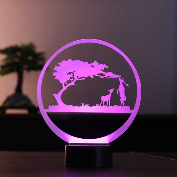 3D Safari LED Night Light