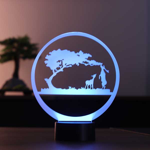 3D-Safari-LED-Nachtlicht