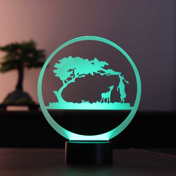 3D Safari LED Night Light