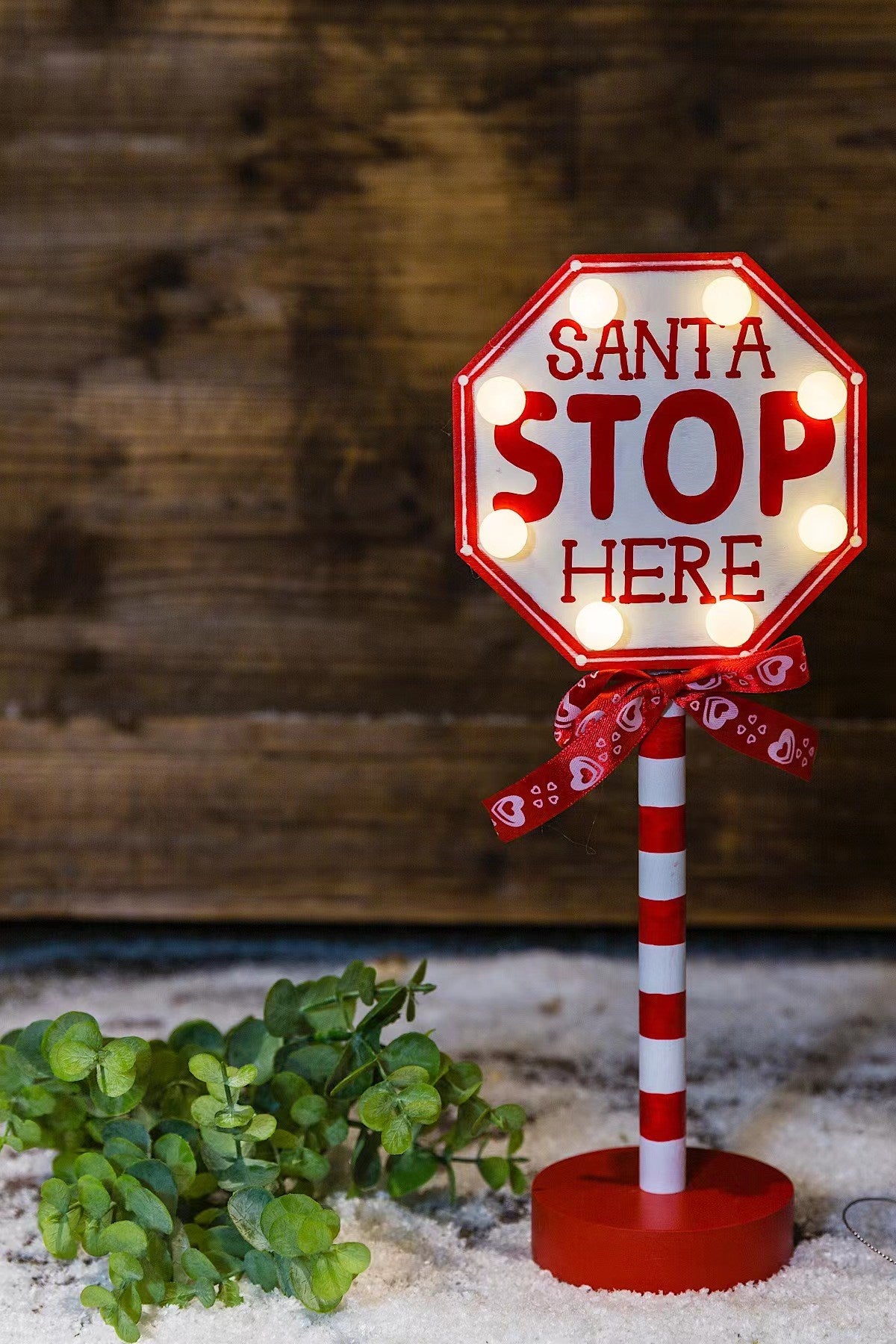 Santa Stop Here Table Lamp