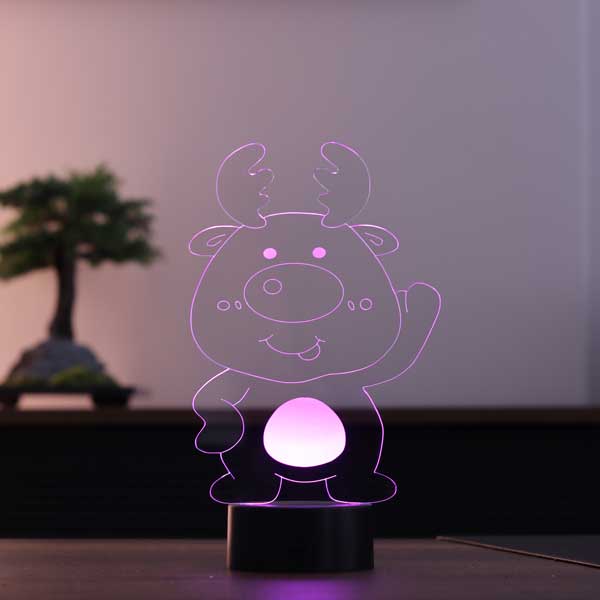 Cute 3D Deer Led Lamp