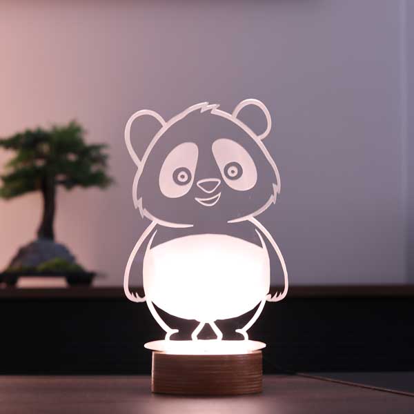 Cute 3D Panda Led Lamp