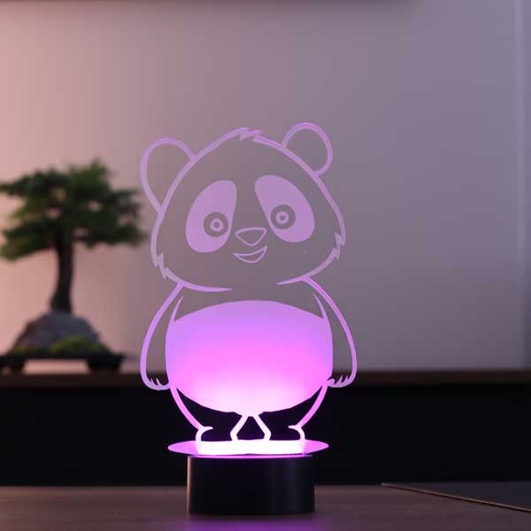 Sevimli Panda Figürlü Dekoratif Hediye Led Masa Lambası | BYLAMP