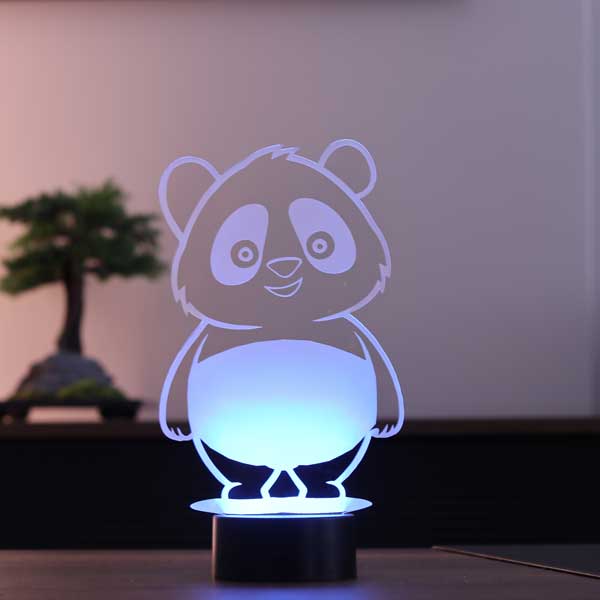 Cute 3D Panda Led Lamp