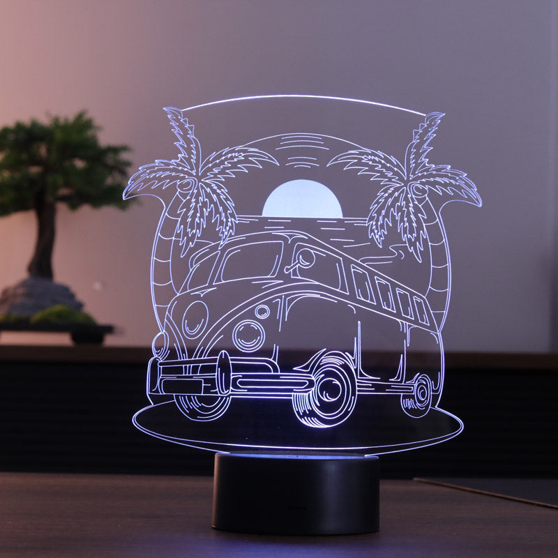 Travel Bus Figured Decorative Gift Led Table Lamp | BYLAMP