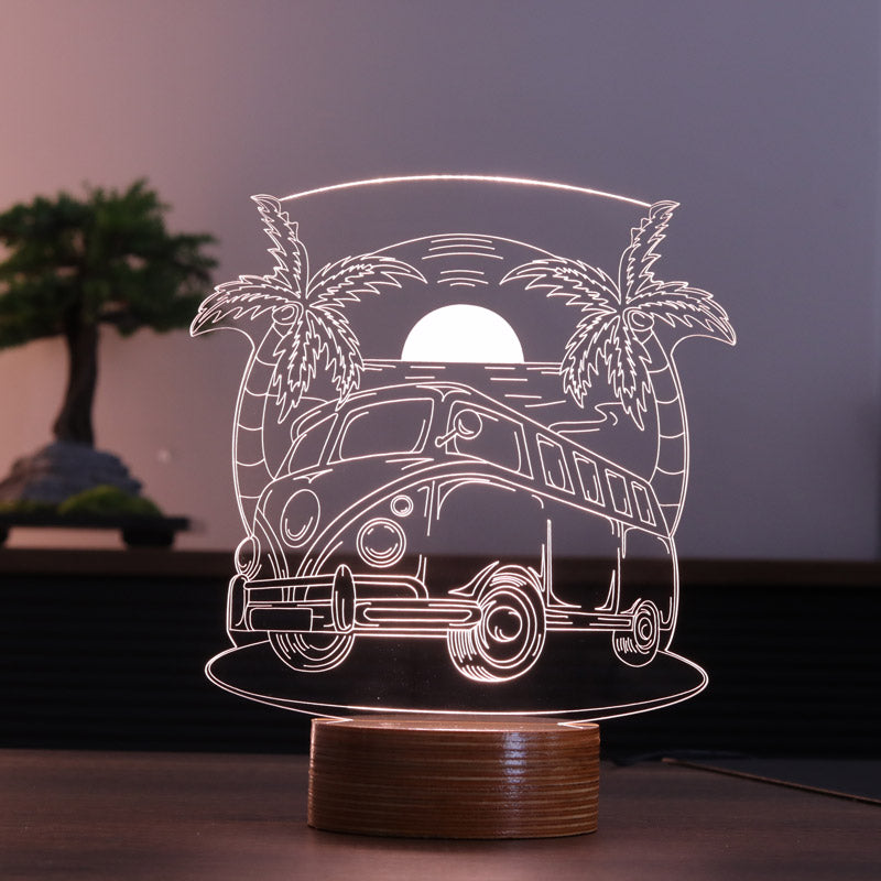 Travel Bus Figured Decorative Gift Led Table Lamp | BYLAMP