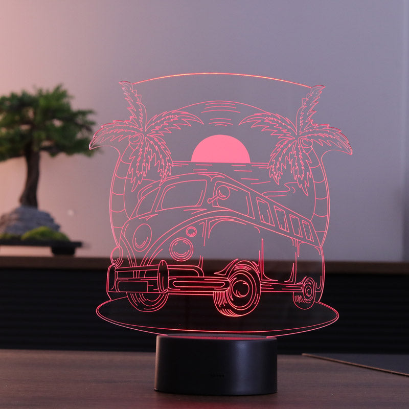 Travel Bus Figured Decorative Gift Led Table Lamp | BYLAMP