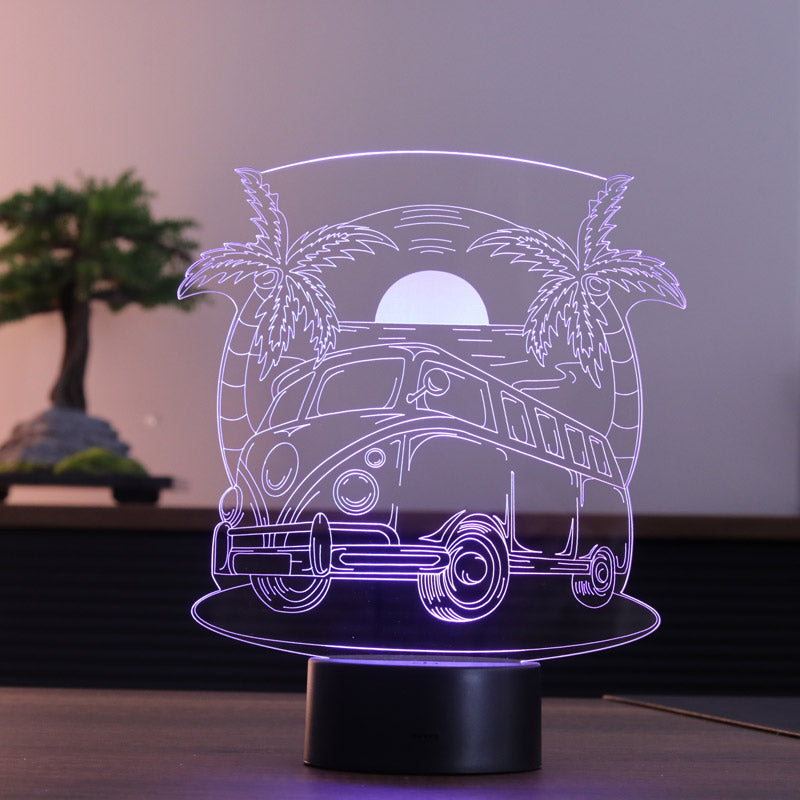 Travel Bus Figured Decorative Gift Led Table Lamp | BYLAMP