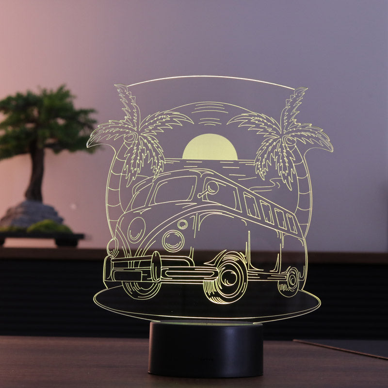 Travel Bus Figured Decorative Gift Led Table Lamp | BYLAMP