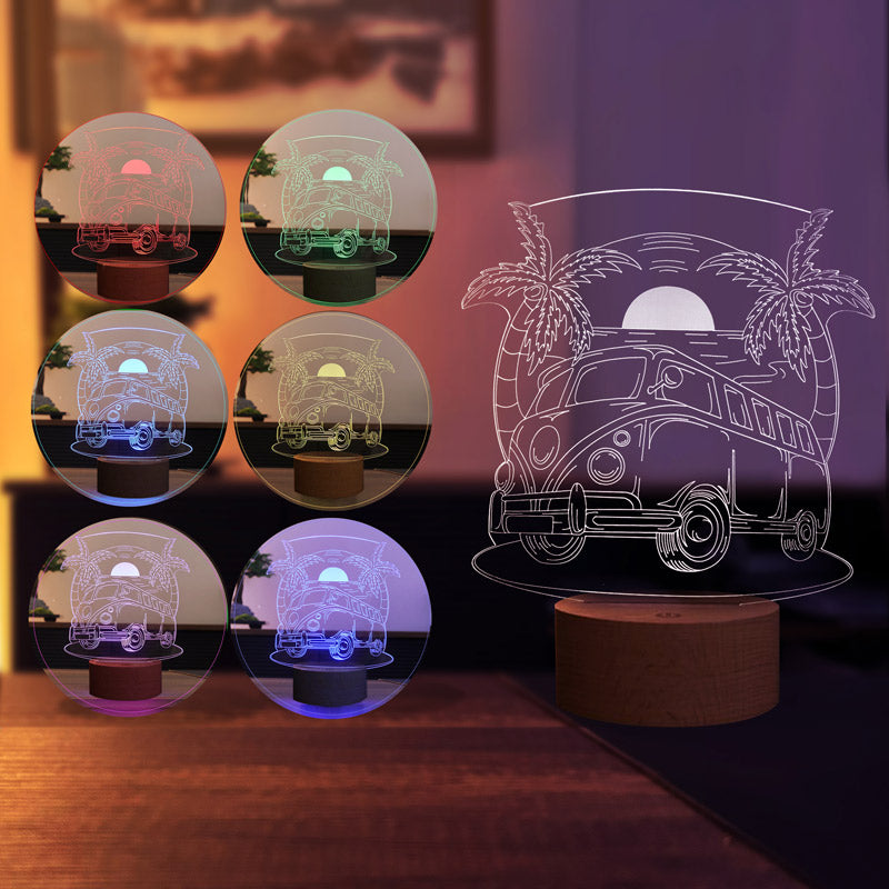 Travel Bus Figured Decorative Gift Led Table Lamp | BYLAMP