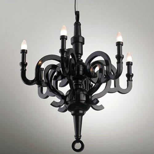 Ruby 6 Sleeve Pendant Lighting Black