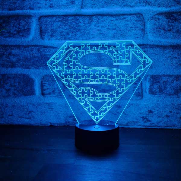 Superman Puzzle LED Nightlight