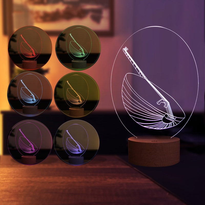 Lámpara led de tambor 3D