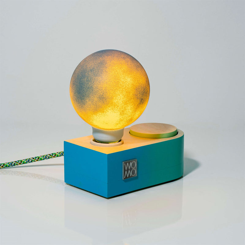 Neptune - Dimmered Colorful Wooden Table Lamp