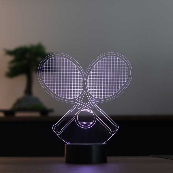 3D Tennis Racket Led Lamp