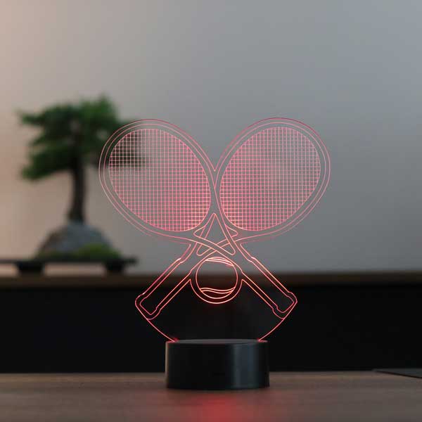 3D Tennis Racket Led Lamp