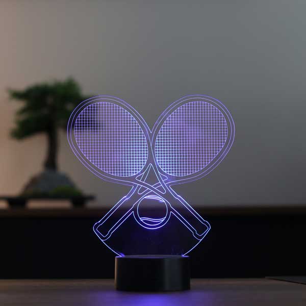 3D Tennis Racket Led Lamp