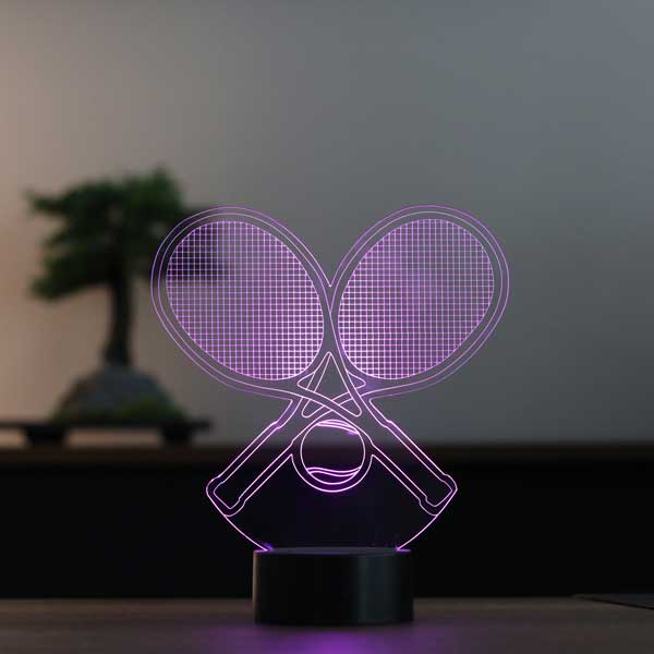 3D Tennis Racket Led Lamp