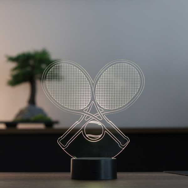 3D Tennis Racket Led Lamp