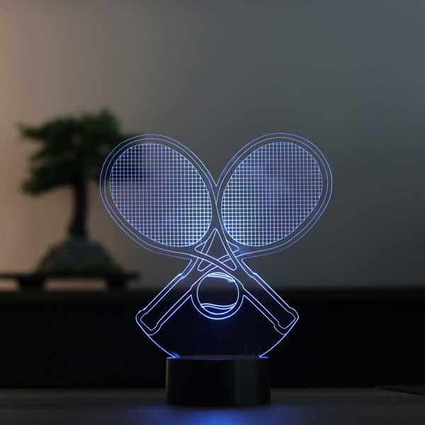 3D Tennis Racket Led Lamp