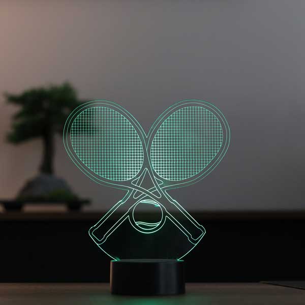 3D Tennis Racket Led Lamp