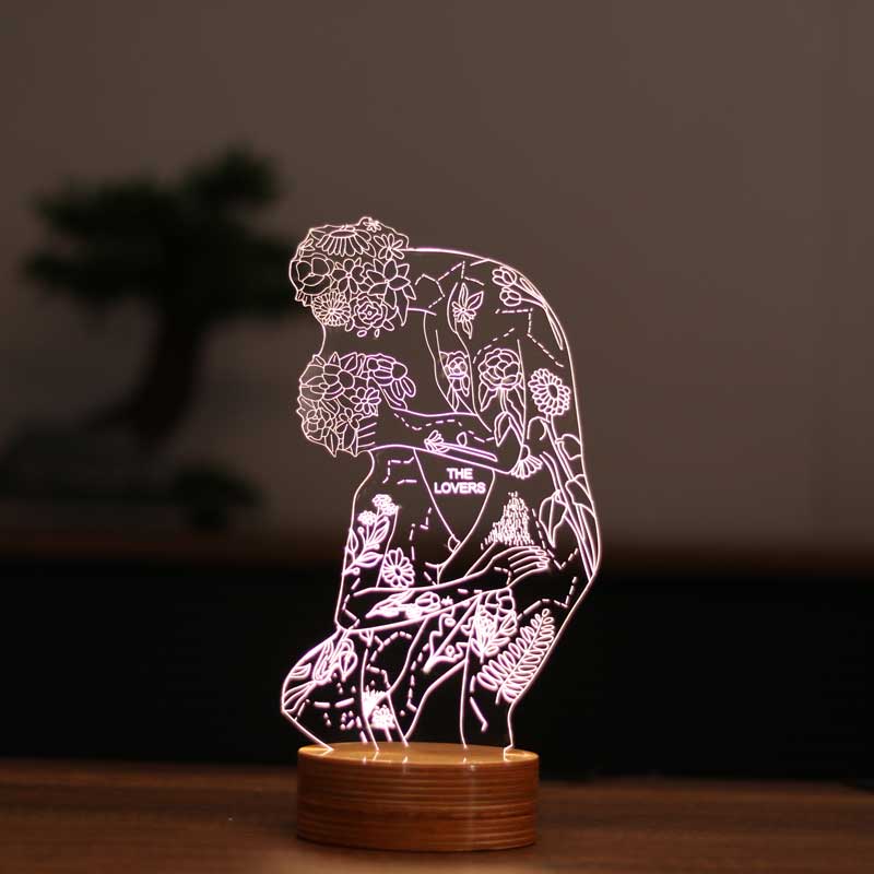 3D The Lovers Gift Lamp