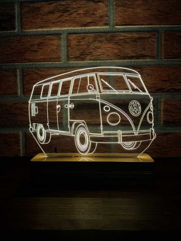 3D Volkswagen Panel Van Night Light