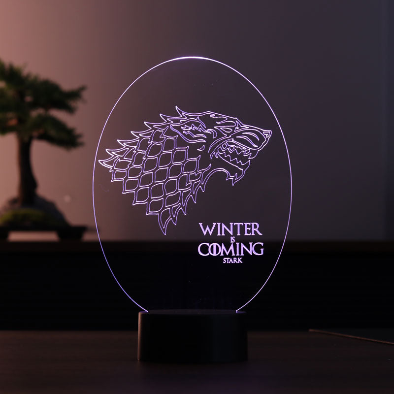 Winter is Coming Led Table Lamp