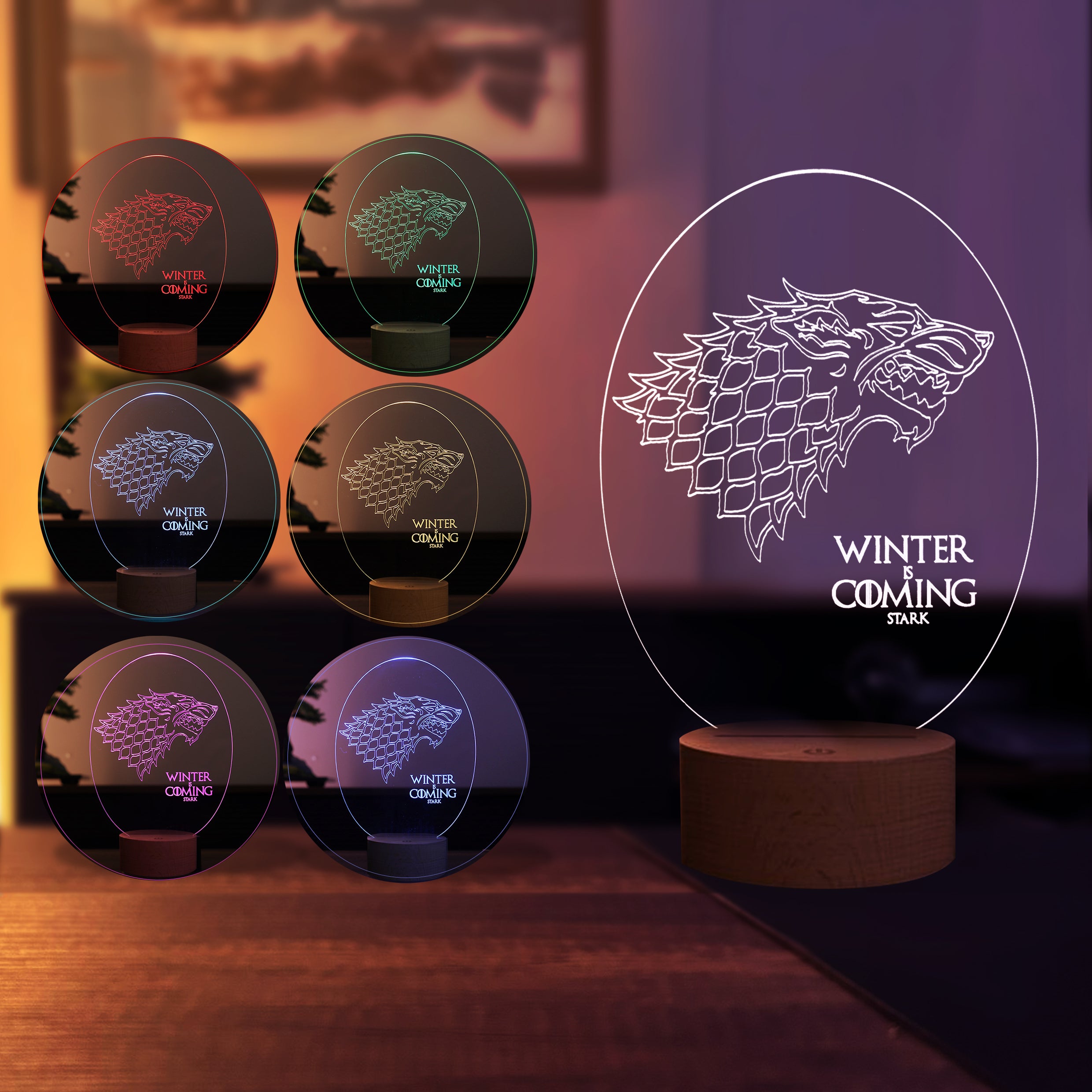 Winter is Coming Figürlü Dekoratif Hediye Led Masa Lambası | BYLAMP