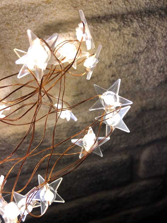 Star copper wire led lights