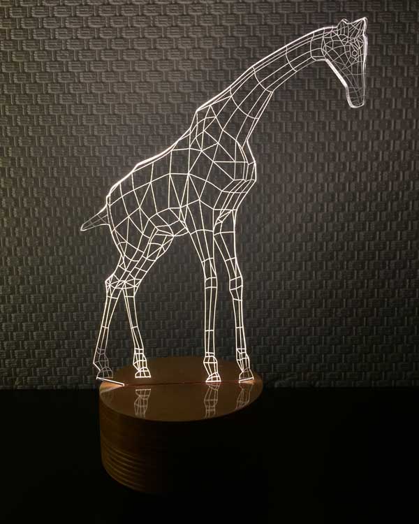3D giraffe led table lamp